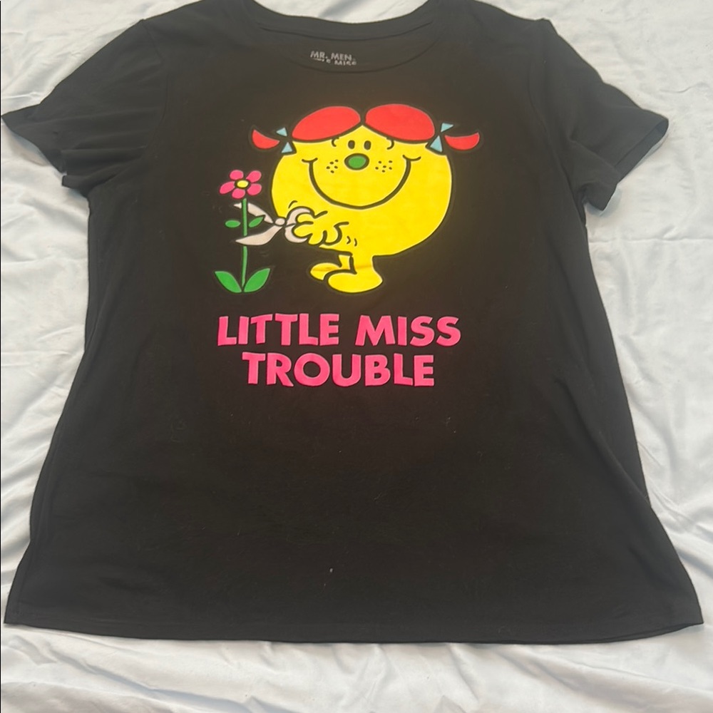 Little Miss Black and Yellow Long Sleeve Tee